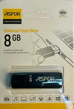 Флешка Памяти - USB Flash Aspor AR121 8GB BLACK