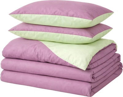 Комплект постільної білизни Mirson Сімейний 2 x 143x210 см Soft Elegance Viguera 12-0525 + 16-3310 Мікросатин (2200010922660)