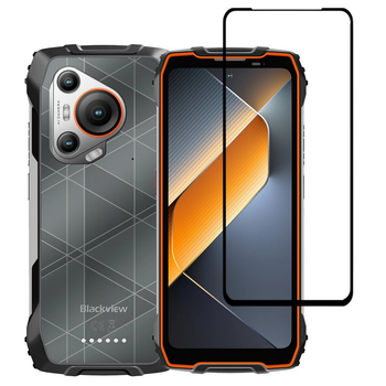 Защитное стекло LUX для Blackview BL7000 полная проклейка черный