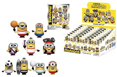 Игровая фигурка сюрприз Спортивные миньоны Monogram Minions Sports 3D Foam Bag Clip 76205 (в ассортименте)
