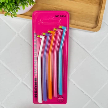 Монопучкова зубна щітка Interdental Brush, набір 5 шт - для гігієни важкодоступних зон, для брекетів, імплантів