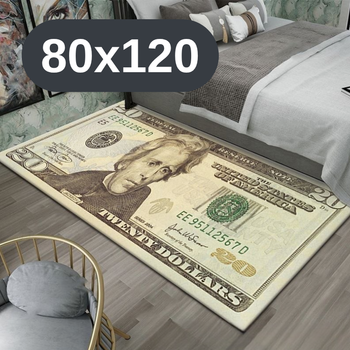 Стильный и износостойкий коврик для дома "20 долларов" 80×120 KT8000504