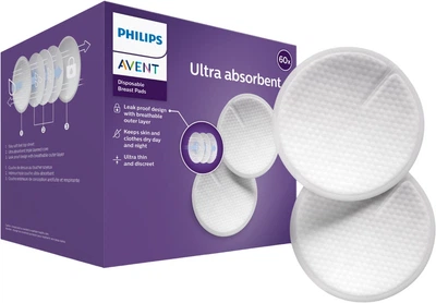Вкладки для бюстгальтера Philips AVENT 60 шт. (SCF254/61)