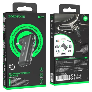 Автомобильный FM-трансмиттер BOROFONE BC35 Bluetooth 5.0, черный