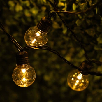 Наружная гирлянда на 50 LED-шариков, 8м, от сети 230V, теплый свет 3000 K, IP44, Lumiled Nessa