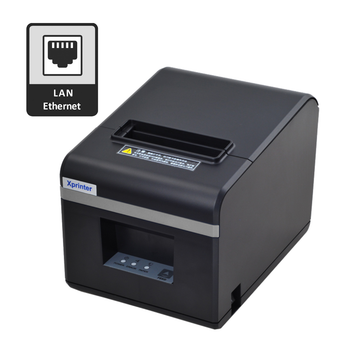 Принтер чеків Xprinter XP-N160II 80 мм LAN Ethernet, термопринтер з автообрізкою, 203 dpi, до 160 мм/с