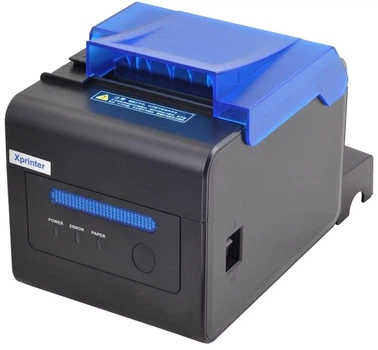 Принтер чеков Xprinter XP-C300H кухонный 80 мм USB+LAN+RS232, термопринтер с автообрезкой, звонком и светоиндикацией, 203 dpi, до 300 мм/с