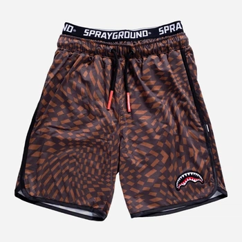Шорти пляжні чоловічі Sprayground Trippy Henny SP048HEN M Коричневі (800070323968)