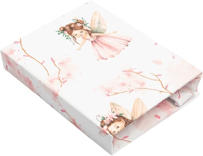 Prześcieradło dziecięce Sensillo Wróżki 60x120 cm Różowe (5908310398600)