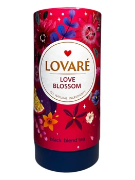 Чай Lovare Love Blossom чорний з плодами, фруктами та пелюстками квітів 80 г (59237)