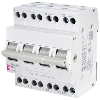 Переключатель трёхпозиционный ETI SSQ 440 "1-0-2", 4p 40A (2421445)