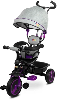 Rowerek trójkołowy Toyz Buzz z obracanym siedziskiem Fioletowy (5902021527731)