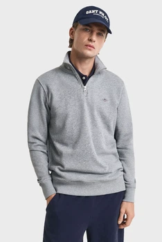 Чоловіча сіра спортивна кофта REG SHIELD HALF ZIP Gant XL 2008005