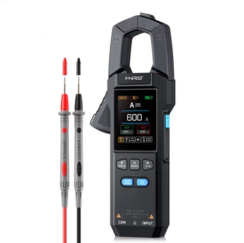 Кліщовий мультиметр FNIRSI DMC-100 TRMS 600A, 10000 відліків, для вимірювання змінного і постійного струму