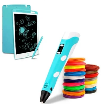 Набор для творчества 3D 3D ручка Pen-6 c LCD дисплеем + графический планшет + трафареты + 100 м пластика в комплекте