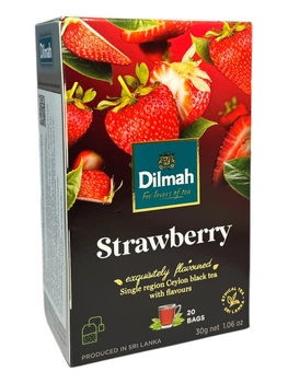 Чай Dilmah Strawberry чорний з смаком полуниці 20 пакетиків (60533)