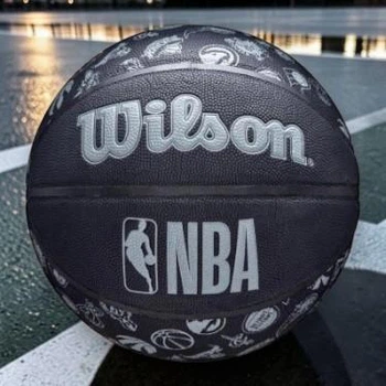 Мяч баскетбольный Wilson NBA ALL TEAM черный из композитной кожи WTB1300XBNBA7 размер 7