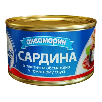 Сардина Аквамарин обжареная в томатном соусе 230 г