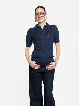 Поло жіноче синє 100% бавовна Arber Polo Knit WD SS WTR-204 M синій (W09.07.06.622)
