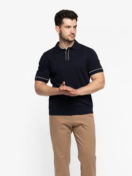 Поло чоловіче синє 100% бавовна Arber Polo knit MSS NAVT-123 XL зріст 5 синій (M09.11.09.621)