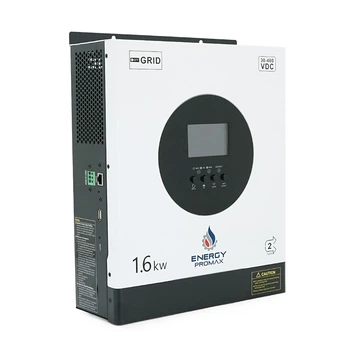 Гібридний інвертор ENERGY PROMAX VM II-1600W-12V, 2000VA/1600W, 12V, струм заряду 16-80А, MPPT 80А, 290*367*111мм, 6,4 кг