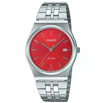 Мужские часы Casio MTP-B145D-4A2 розовые 50 м