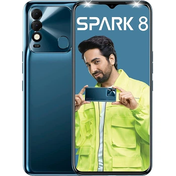 Смартфон Tecno Spark 8 KG6k 4/64GB Atlantic Blue (Global Version)