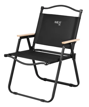 Krzesło składane turystyczne Nils Camp Czarne NC4307 (15-03-525)