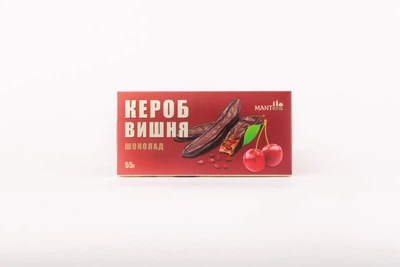 Шоколад с керобом и вишней 55г MANTeca