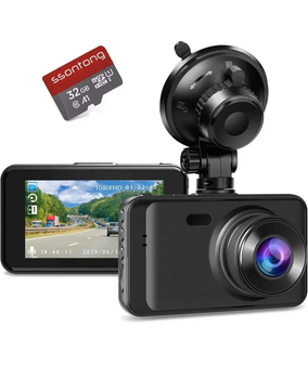 Видеорегистратор Ssontong A10 FHD 1080p SD-карта 32 ГБ ночное видение Черный - Уценка