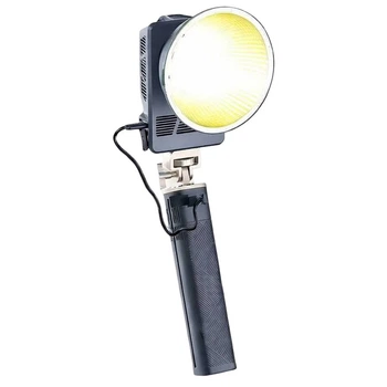 Портативне відеосвітло COB Mamen SL-PB100R 100W RGB LED COB з ручкою павербанк SL-PJ08 140W 27000mAh для професійної зйомки