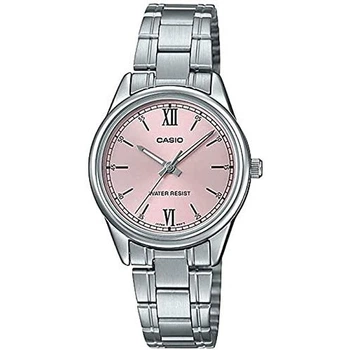 Женские часы Casio LTP-V005D-4B2 серебристые минеральное стекло (LTP-V005D-4B2)