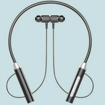 Беспроводные Bluetooth наушники WUW R169 Sport |портативная стерео гарнитура на шею, Bluetooth 5.0, до 7 часов воспроизведения, 130 мАч, встроенный микрофон, быстрая зарядка| Черный