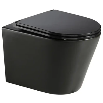 Унітаз підвісний конусна TORNADO 3.0 з сидінням чорний матовий Mixxus Premium BEVEL MP6595 (00150286)
