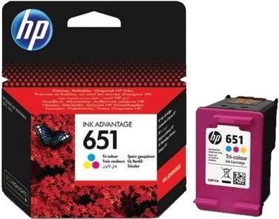 Картридж HP 651 Tri-Colour C2P11AE Ink Cartridge CMY (8892961608546)