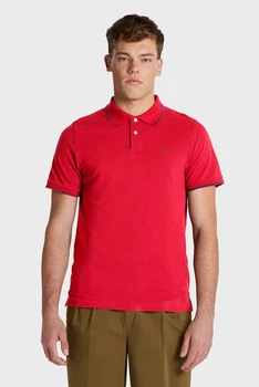 Чоловіче червоне поло TIPPING SS PIQUE POLO Gant M 2062034