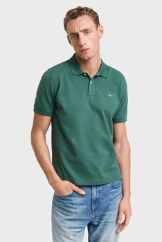 Зелене зелене поло REG SHIELD SS PIQUE POLO Gant XXL 2210