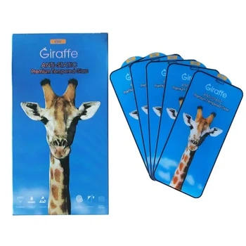Захисне скло Giraffe Anti-static glass for iPhone 12 /12 Pro black тех упаковка (5шт)