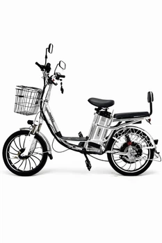 Eлектровелосипед MINAKO PRO з корзиною 20" (750W 60V 26Ah) Сірий металік