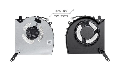 Вентилятор Lenovo кулер [GPU Fan 12V] для моделей ноутбука Legion Pro 5 16IRX9 (83DF), 16IRX8 (82WK), 16ARX8 (82WM)