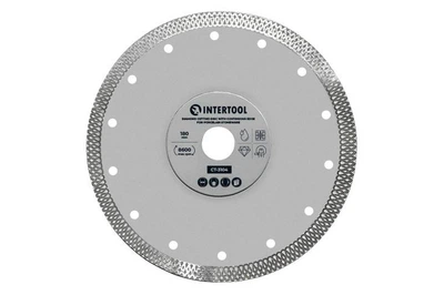Диск алмазный отрезной Intertool 180 мм плитка керамогранит