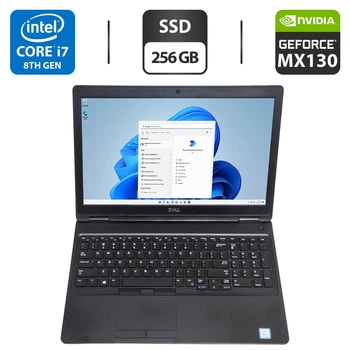 Ультрабук Dell Latitude 5590 / 15.6" (1920x1080) IPS / Intel Core i7-8665U (4 (8) ядра по 1.9 - 4.8 GHz) / 16 GB DDR4 / 256 GB SSD / nVidia GeForce MX130, 2 GB GDDR5, 64-bit / WebCam б/у