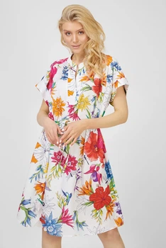 Жіноча біла сукня з візерунком HUMMING FLORAL Gant 38 4503140