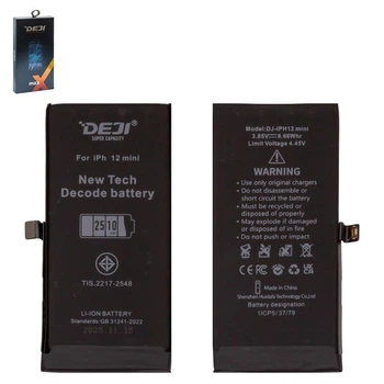 Акумулятор Deji для Apple iPhone 12 mini, Li-ion, 3,85 B, 2510 мАг, збільшена ємність, без помилки, decode battery