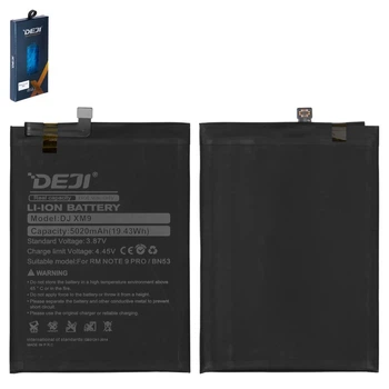 Акумулятор Deji BN53 для Xiaomi Poco M2 Pro, Redmi Note 10 Pro, Redmi Note 10 Pro Max, Redmi Note 9 Pro, Redmi Note 9 Pro Max, Li-ion, 3,87 B, 5020 мАг