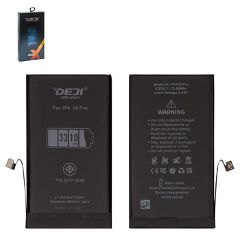 Акумулятор Deji для Apple iPhone 12 Pro, Li-ion, 3,83 B, 3310 мАг, збільшена ємність, original IC