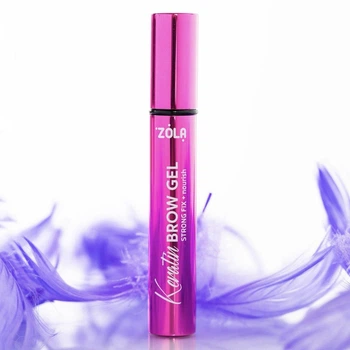 Гель для брів прозорий Zola Brow Keratin Brow Gel Strong Fix + Nourish 5 мл