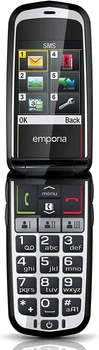 Телефон 2.4" Emporia Comfort V66 / 2G / 1-SIM / Bluetooth 3.0 / FM / SD-слот / Камера 2Мп / 1020мАг / Ліхтарик / Кнопка підтримки / Англійська мова / Сірий