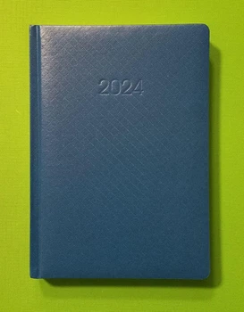 Щоденник. ДАТОВАНИЙ. 2024 рік. Синій колір. Формат А5. /E21609-02/. ECONOMIX