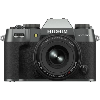 Беззеркальный фотоаппарат Fujifilm X-T50 kit 16-50mm f/2,8-4,8R LM WR Charcoal Silver (16828650)